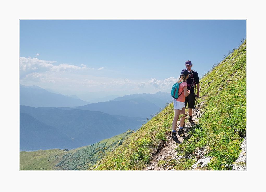 L'ascension de l'Arclusaz avec Jing, Julie et Olivier