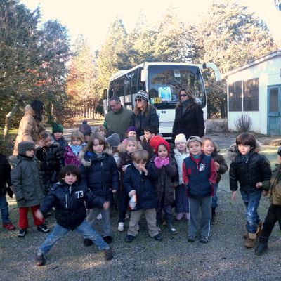 La grande section de maternelle en visite dans la forêt du Don !