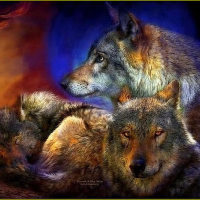 Les loups par les peintres - Carol Cavalaris