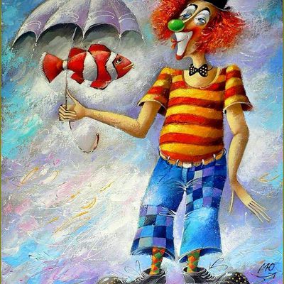 Clowns en peinture -  Yuri Matsik