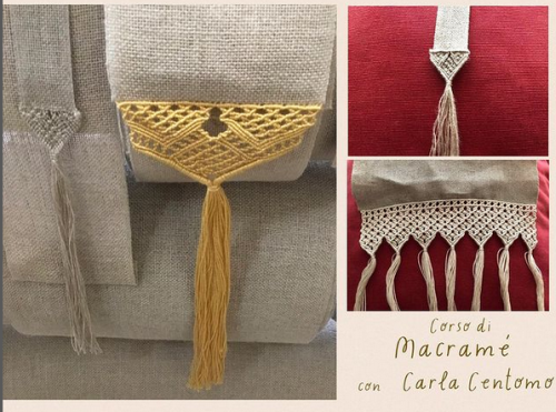 Anche il Macramè è un altro corso in programma ... questo, è proposto da Carla Centomo