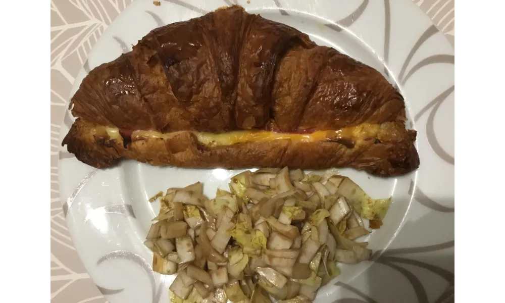Croissant au jambon, cheddar, Vache qui rit inspirée d’une recette de Cyril Lignac