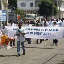 Anjouan - Manifestation du corps médical