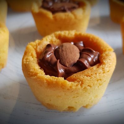 Palets bretons coeur chocolat au lait et amande