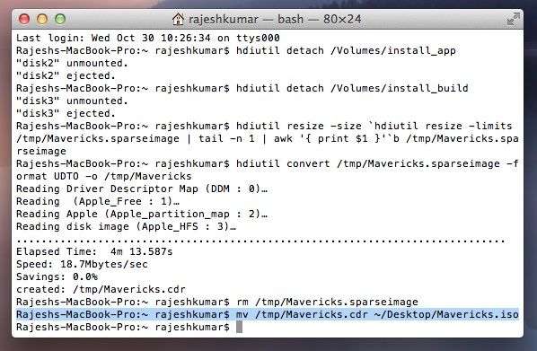Convert cdr files to dmg file