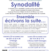 Synodalité : Ecrivons la suite...