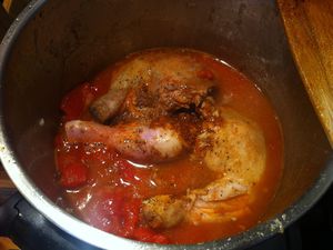 Poulet basquaise