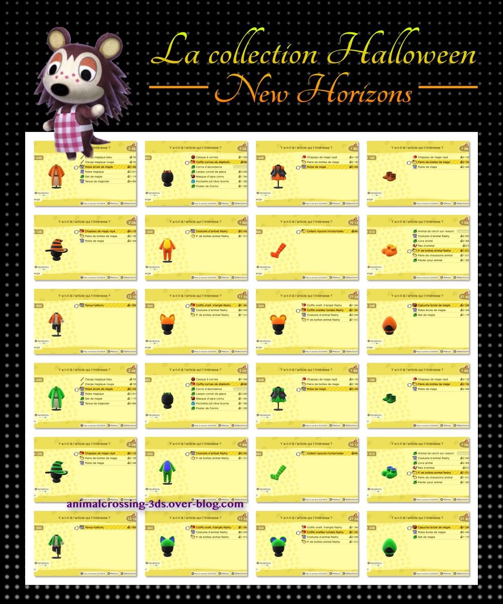New Horizons Halloween animalcrossing-3ds.over-blog.com