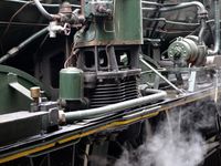 Une machine à vapeur, la 231K8 habituée de la gare de Lyon dans les années 40 sera présentée en chauffe.