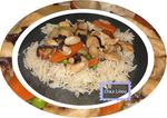 Wok de poulet aux amandes