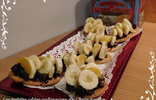 Grandes galettes choco/fruits