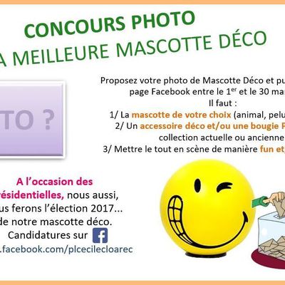 Election Mascotte Déco : Concours photo 01-30 mars 2017