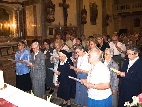 Jubilé de Soeur Marie le 12 septembre 2009 à l'abbaye de Caunes Minervois