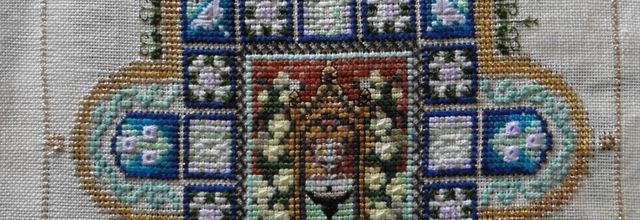 Papillon vole en broderie