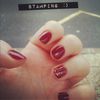 Un mini stamping et du water Marble