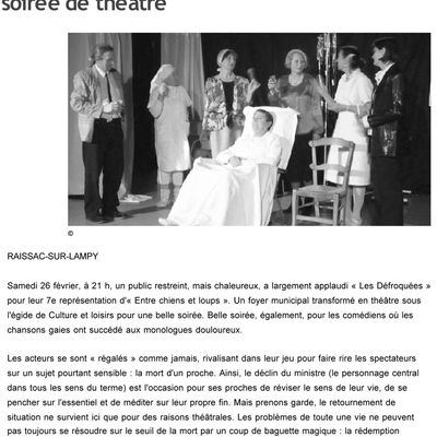 26 février 2011 à Raissac-sur-Lampy : une belle soirée de théâtre