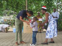 Cérémonie de remise des cadeaux aux enfants des membres de l'ALP PAM RoC