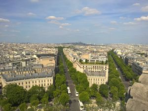 Champs-Élysées vu du l'arc de triomphe 