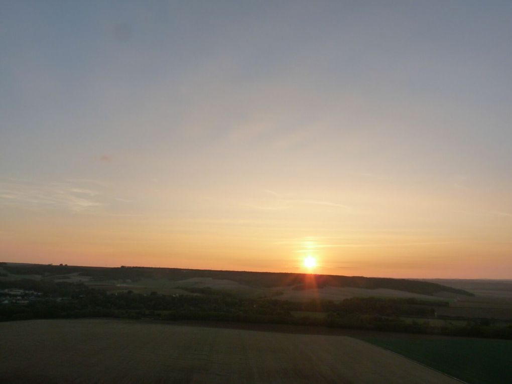 Vol avec le fiston au dessus d'Ancy-le-Franc