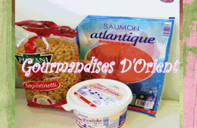 Pâtes au saumon fumé