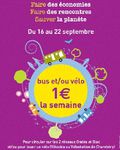 Tout Ondéa et STAC à 1 euro pour la semaine européenne de la mobilité du 16 au 22 septembre