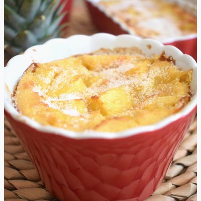 Petits Clafoutis à l'ananas frais 