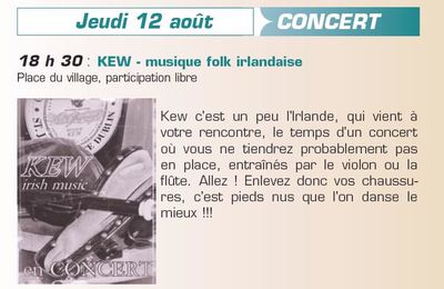 affiche kew en concert