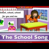 School song. Learn English with teachkidsenglish.com