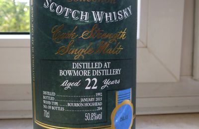 Bowmore 22 ans Cadenhead's Authentic Collection, 1992/01.2015, 50.8%
