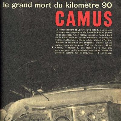 La Mort d'Albert CAMUS en 1960