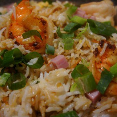 Riz cantonnais au jambon