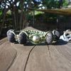Bracelets Shamballa (ou Shambalha) avec perles de Tahiti.
