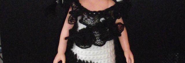 tuto robe noire et blanche a volants