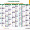 Calendrier 2023 de collecte des déchets à Coulonges-Cohan