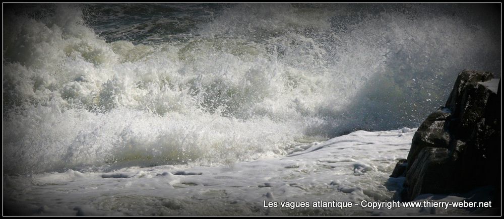 Les vagues atlantique - Panoramiques - Côte Sauvage Le Croisic - Batz-sur-Mer - Photos Copyright Thierry Weber