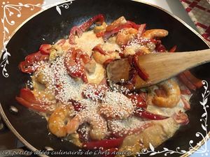 Délice de crevettes, poivron &amp; pomme de terre