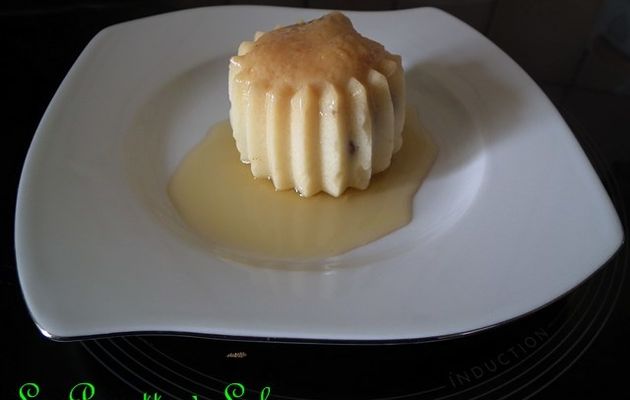 Minis gâteaux de semoule raisins et caramel au thermomix