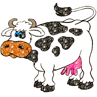 Vache - Gif scintillant - Gratuit