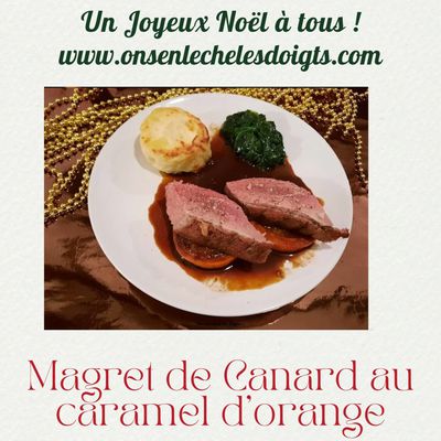 Magret de canard au caramel d'orange 