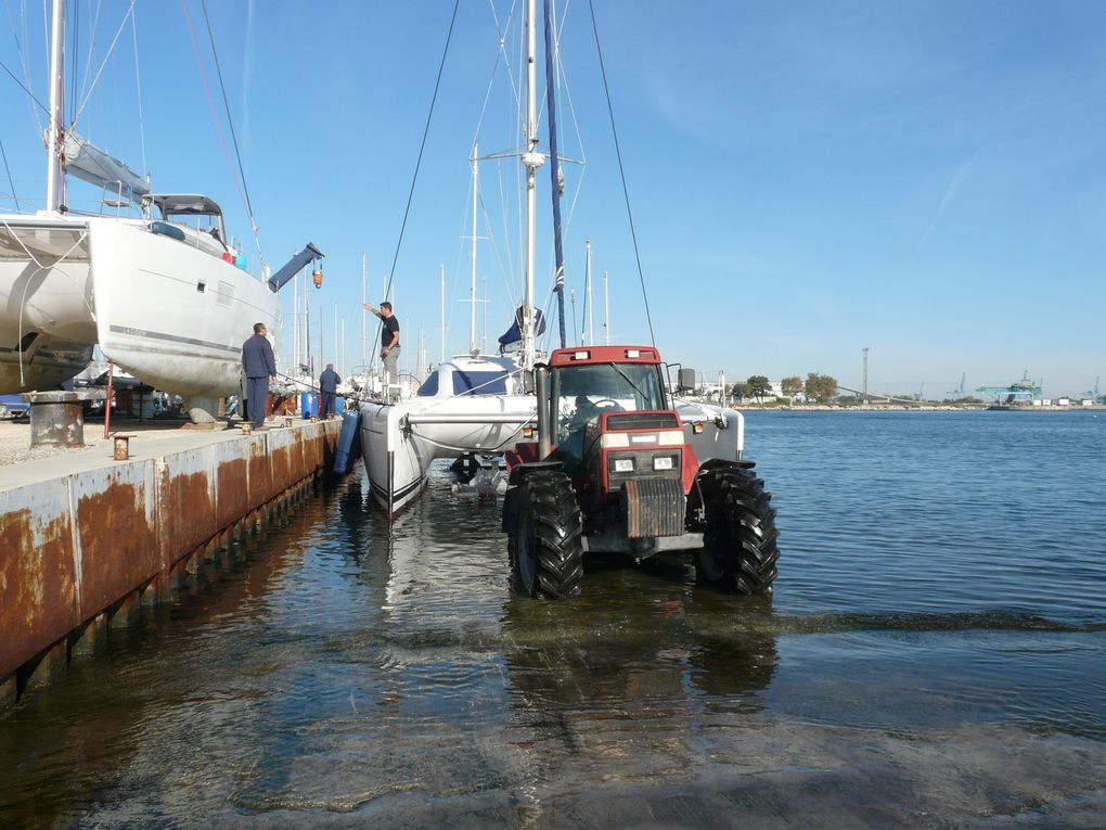 Remise à l'eau catamaran