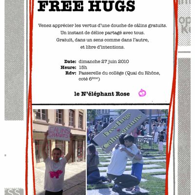 Free Hugs du N'éléphant rose - le retour