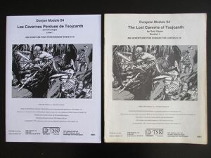 AD&amp;D module S4: Les cavernes perdues de Tsojcanth