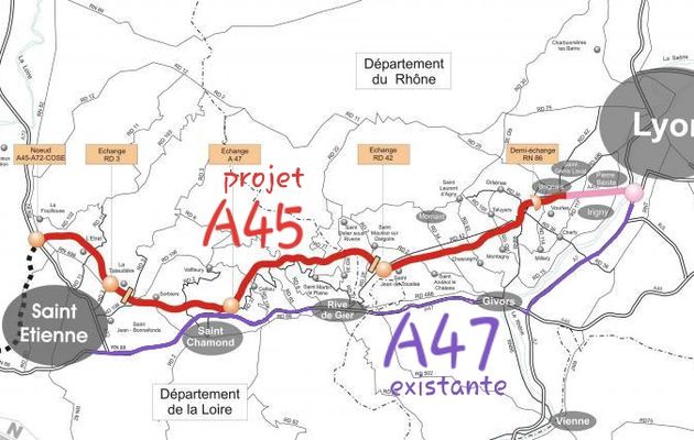Elisabeth Borne abandonne le projet d'A45 entre Lyon et St Étienne pour géner Collomb !