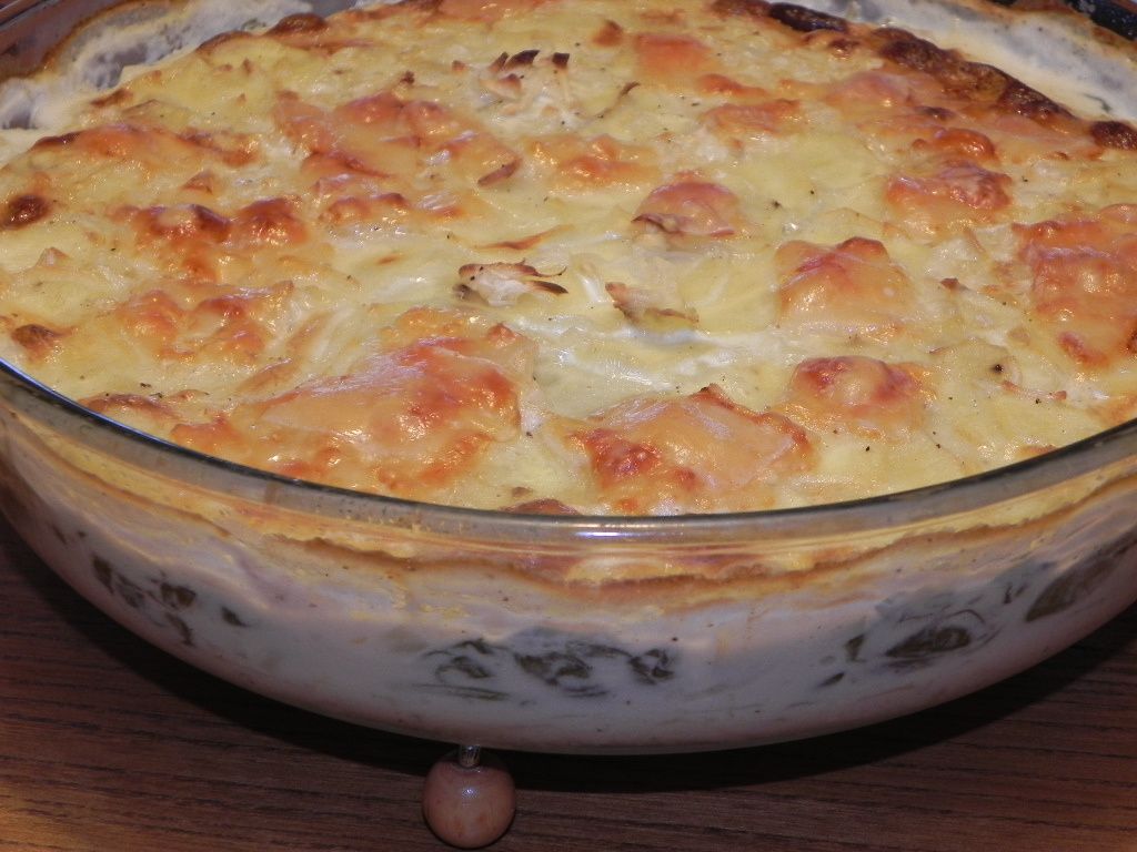 Gratin de pommes de terre aux épinards