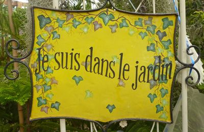 Je suis dans le jardin