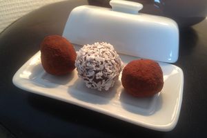 Truffes au chocolat véganes