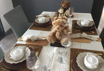 Déco de table "tendres nounours"