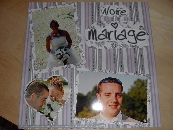 Album - pages scrap - mariage