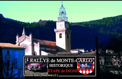 AUTOS MYTHIQUES du RALLYE de MONTECARLO HISTORIQUE étape de DIGNE-les-Bains