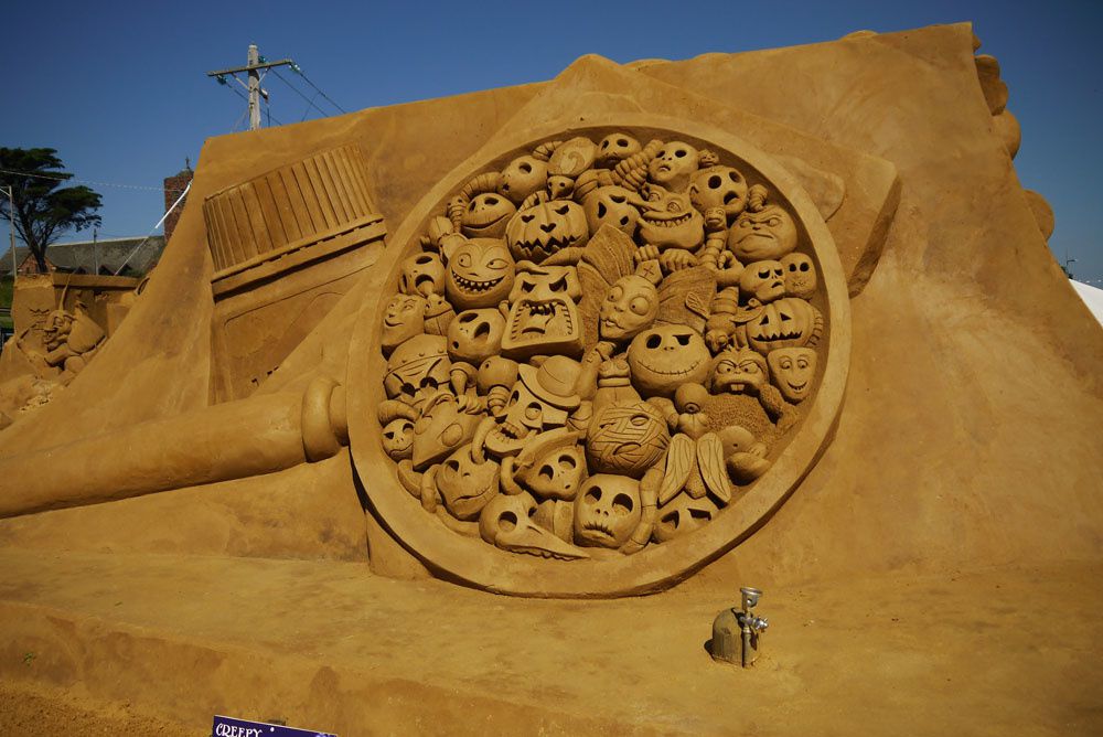 Sculptures de sable à Frankston (Sud de Melbourne).